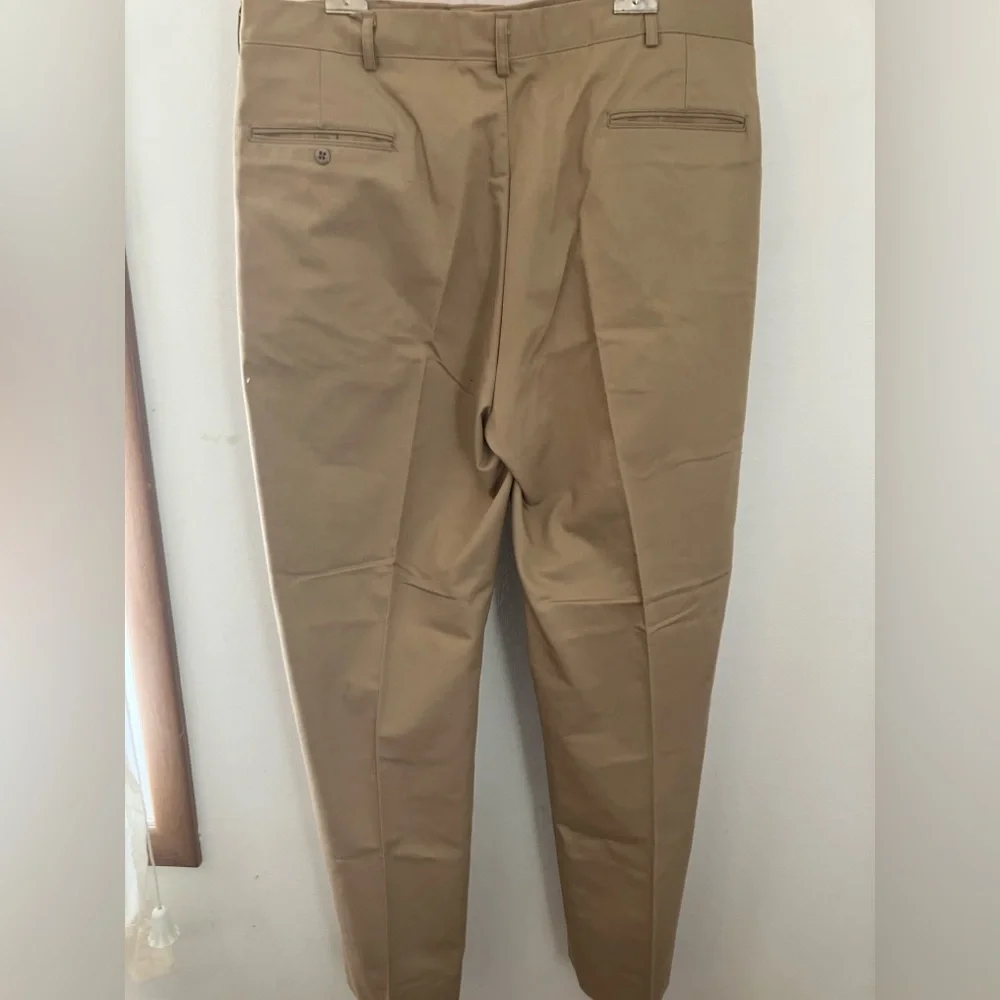 Vintage Creighton US Navy dress pants in khaki MEASUREMENTS IN DESCRIPTION - Picture 2 of 4